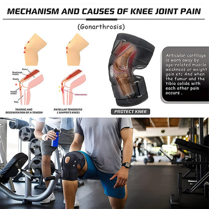 Sports Kneecaps Basketball Running Steel Plate Support Knee Joint Protective Sleeve